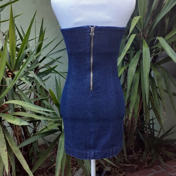 Joe's Jeans Denim Mini Denim Dress - Picture 2 of 9